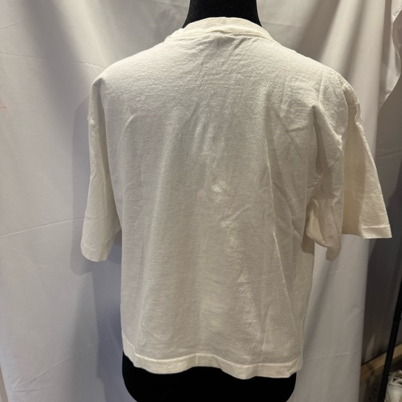 Vtg 80s Avia Faded Crop Shirt M USA Gym Beach Surf Grunge Vaporwave Skate OP 90s - Picture 3 of 7